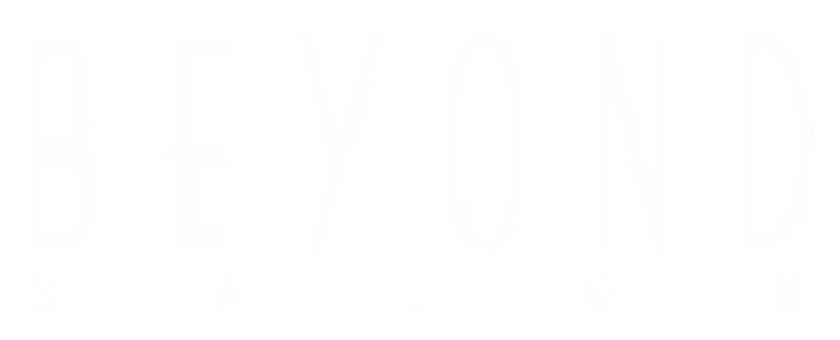 Beyond Salon logo (white)